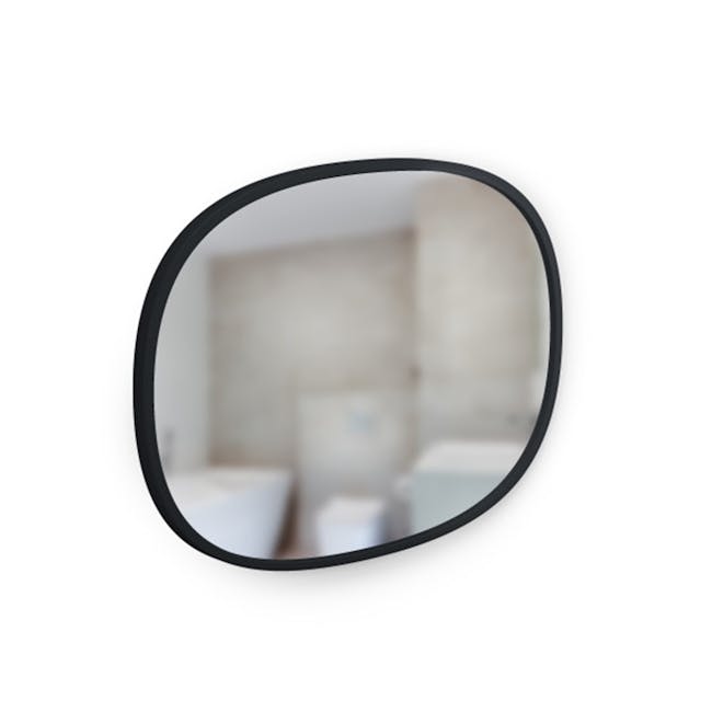 Hub Oval Mirror 46 x 61 cm - Black - 3