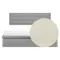 ESSENTIALS King Headboard Storage Bed - Snow (Faux leather)