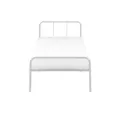 Owen Single Metal Bed - White