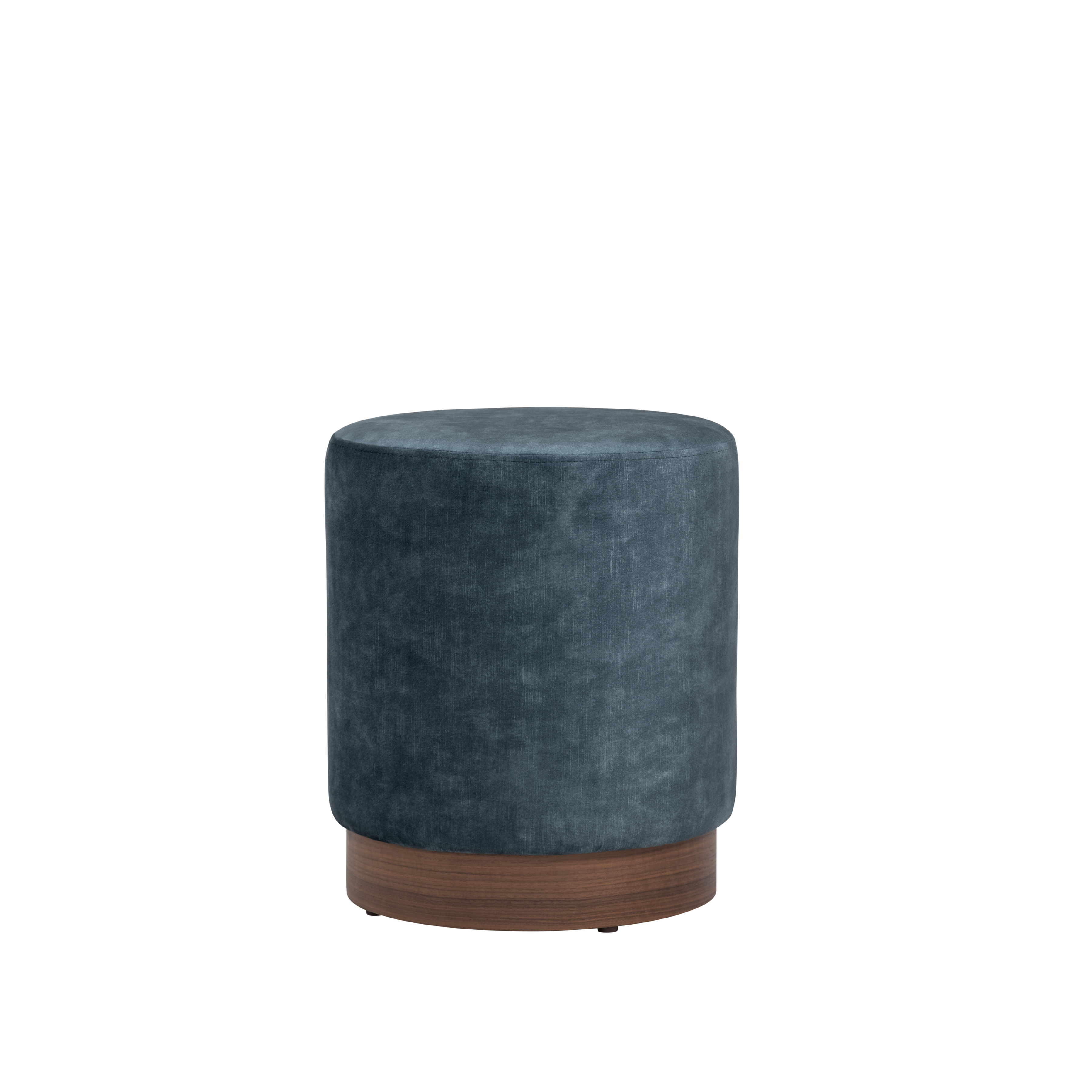 Axel Pouf - Walnut, Sapphire
