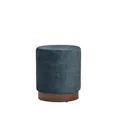 Axel Pouf - Walnut, Sapphire