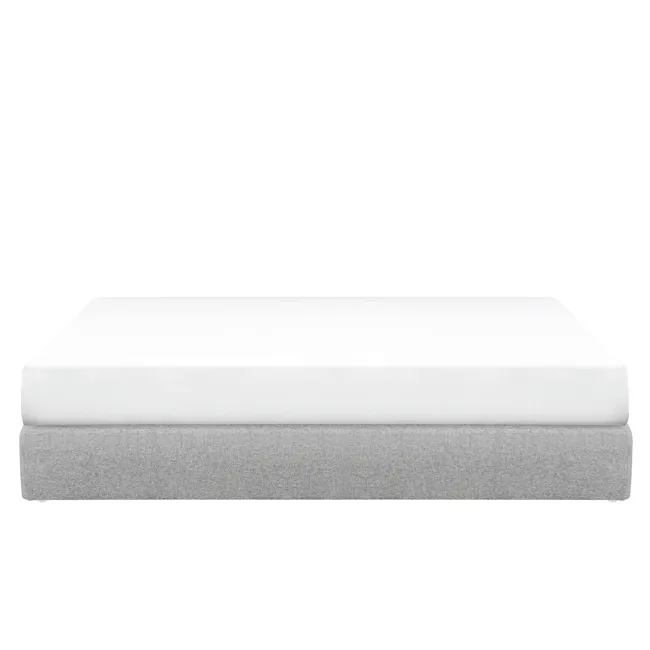 ESSENTIALS King Box Bed - Oat (Eco Clean Fabric) - 5