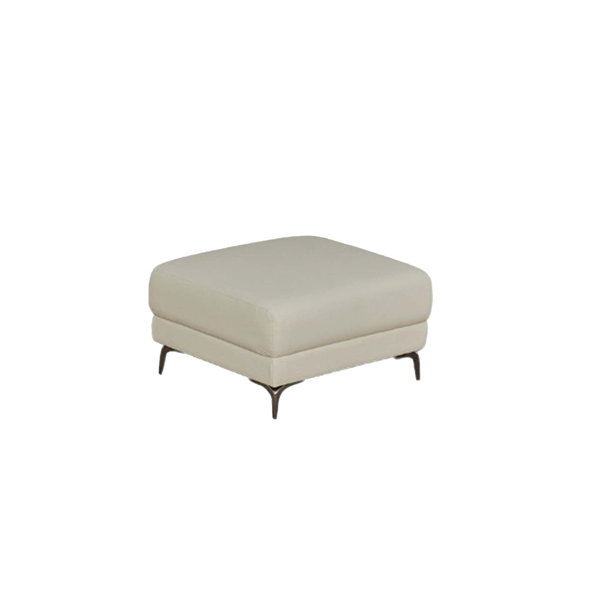 Montreal Ottoman - Beige (Faux Leather)