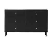 Seek 3 Drawer Chest 1.2m - Black
