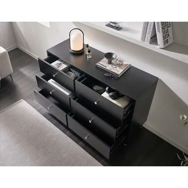 Seek 3 Drawer Chest 1.2m - Black - 5