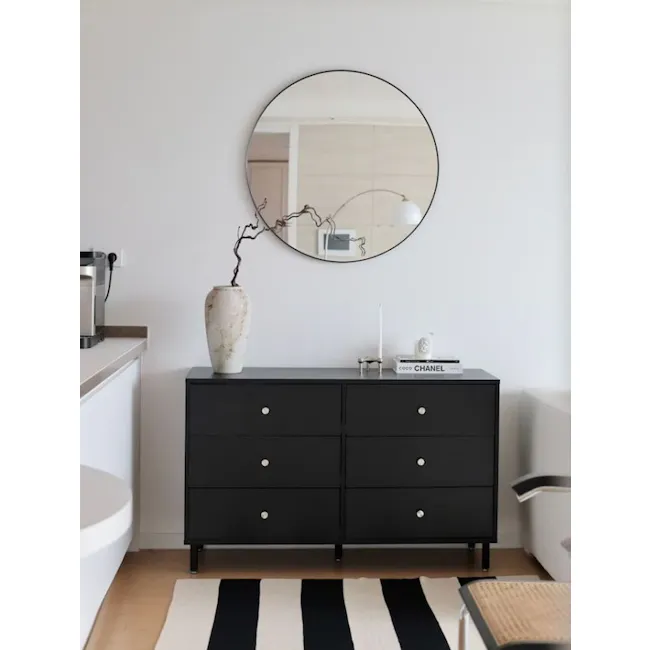 Seek 3 Drawer Chest 1.2m - Black - 3