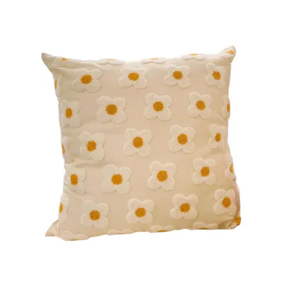 Daisy Cushion - Ivory