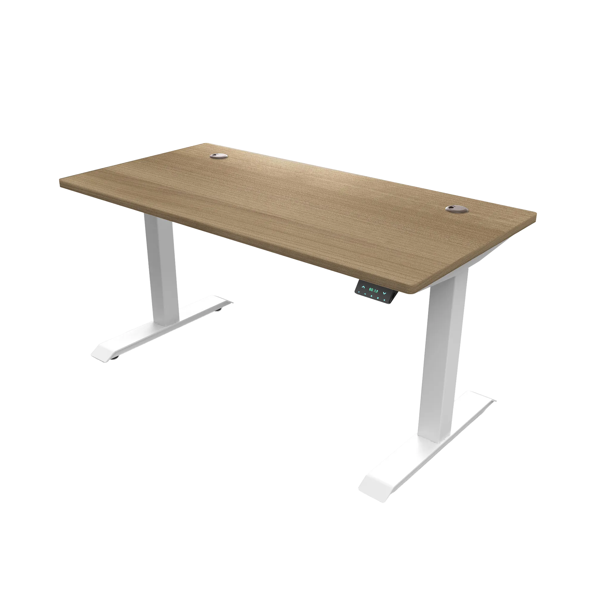 Signature Standing Desk 1.4m - White, Cherry Cappuccino
