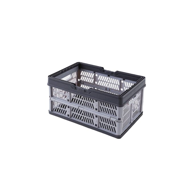 Kono Foldable Storage Basket 18L - Duo Grey - 1