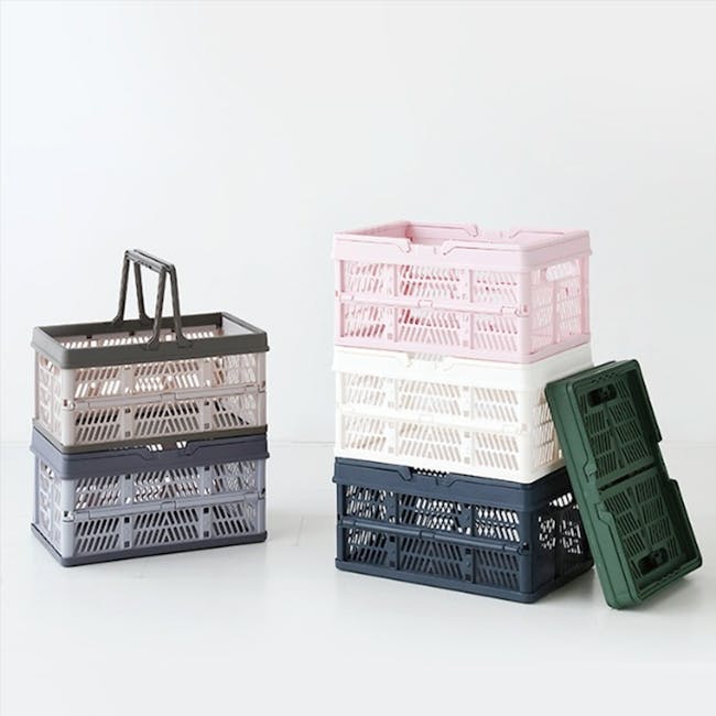 Kono Foldable Storage Basket 18L - Duo Grey - 5