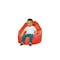 Oomph Mini Spill-Proof Bean Bag - Chili Red - 1