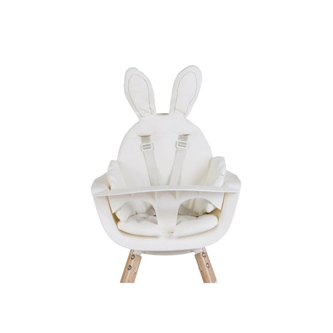 Childhome Rabbit Universal Seat Cushion - Jersey White - 0