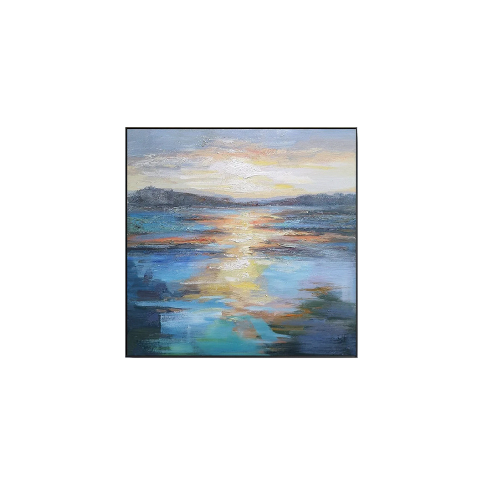 Golden Tides 3D Textured Painting 100 x 100 cm
