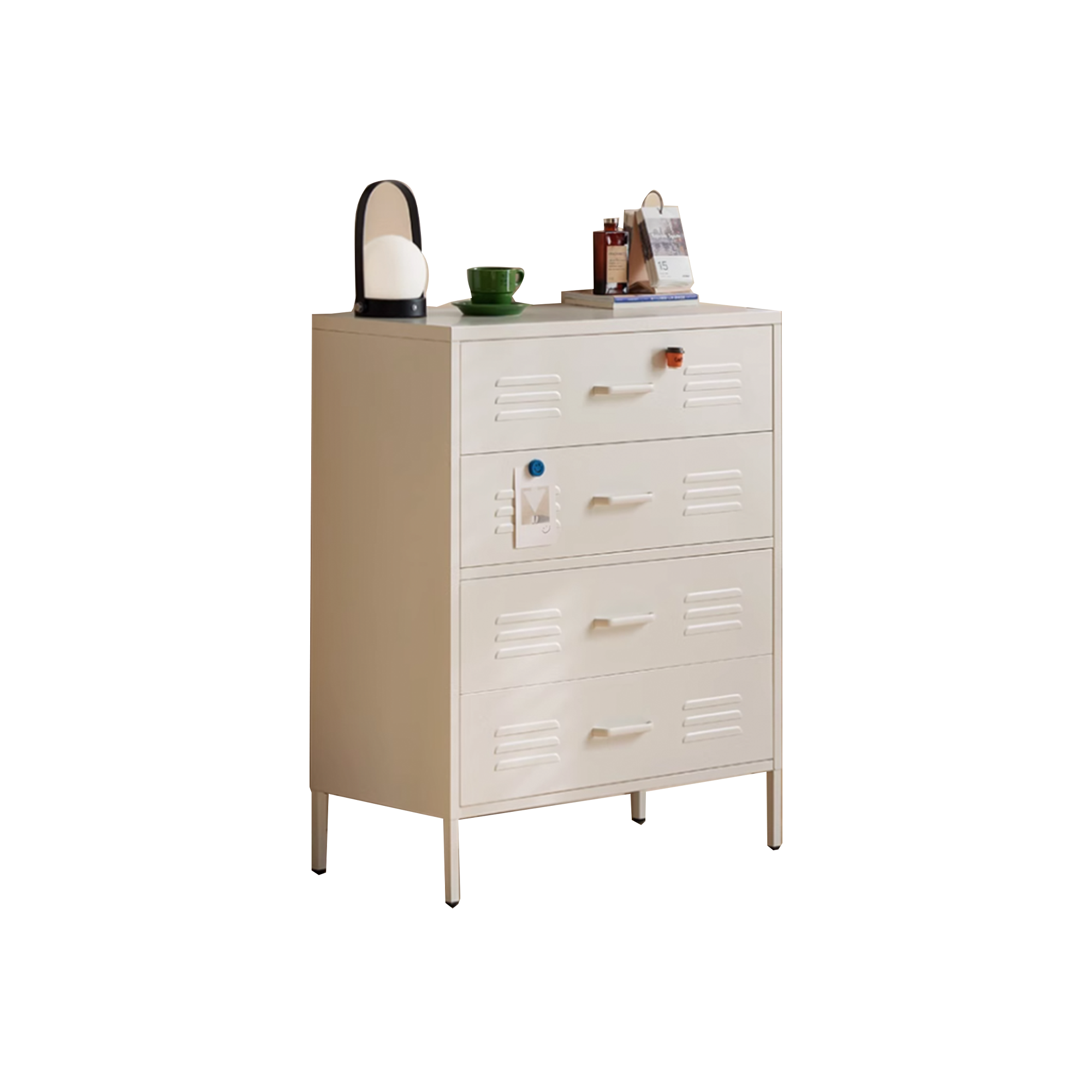 Gradie Metal 4 Drawer Chest 0.8m