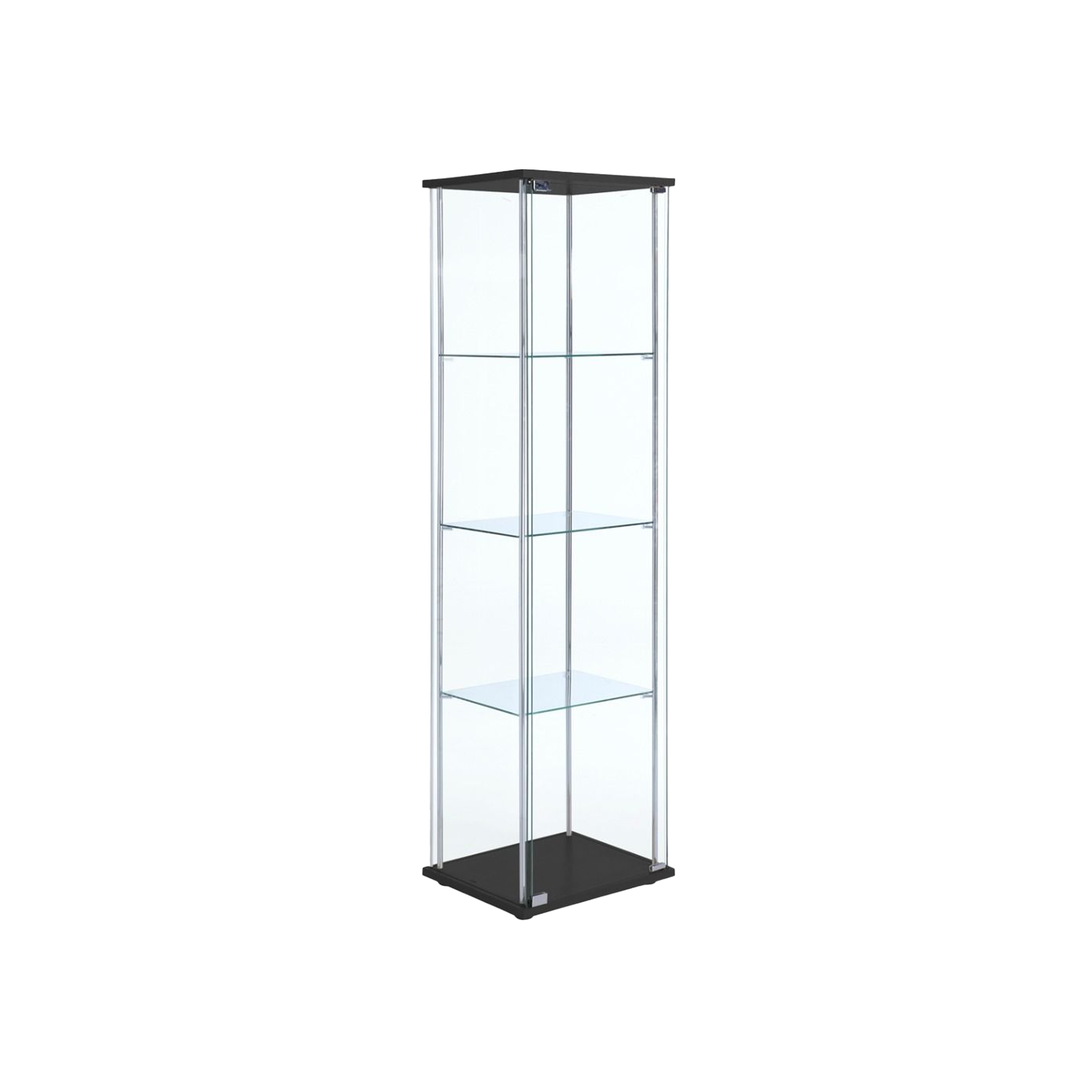 Haider Glass Cabinet 0.4m - Black