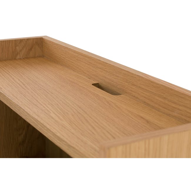 Barton Study Table 0.7m - Oak, White - 8