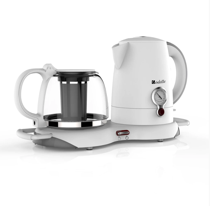 electric kettle with tray