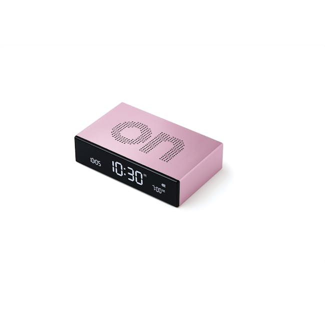 Lexon Flip Premium Reversible Lcd Alarm Clock (Light Pink) - 3
