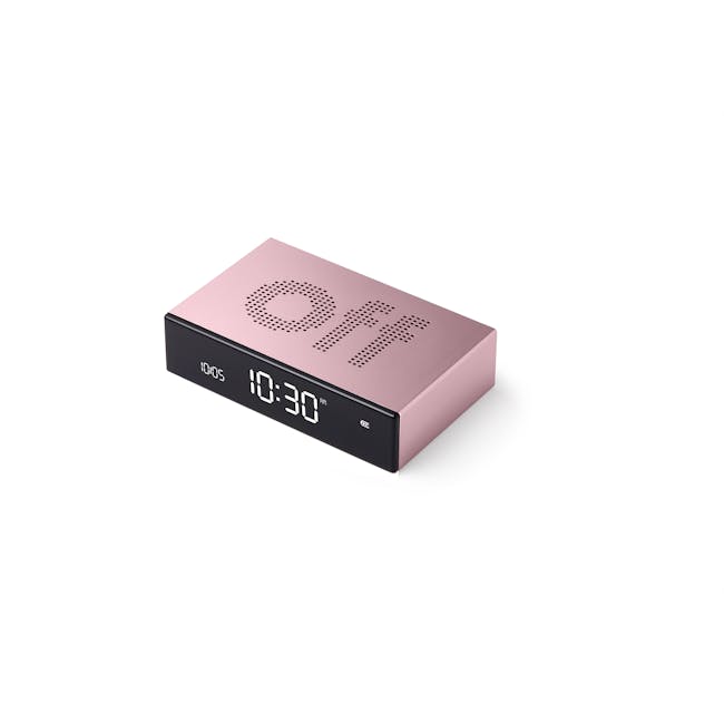 Lexon Flip Premium Reversible Lcd Alarm Clock (Light Pink) - 4