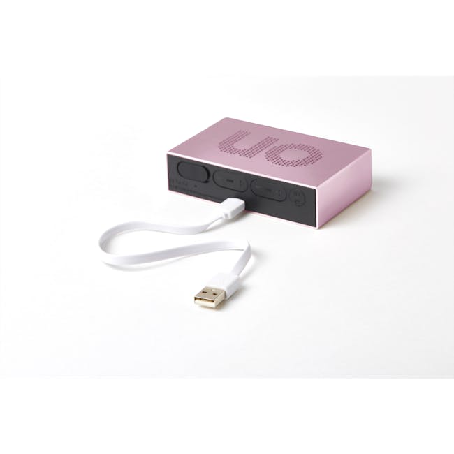 Lexon Flip Premium Reversible Lcd Alarm Clock (Light Pink) - 5
