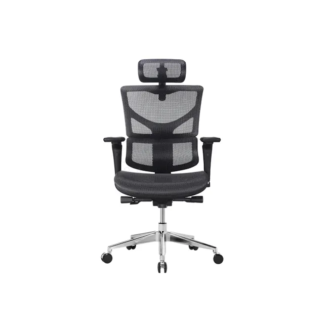 Sail Basic Ergonomic Chair with Leg Rest V4 - Black - 1