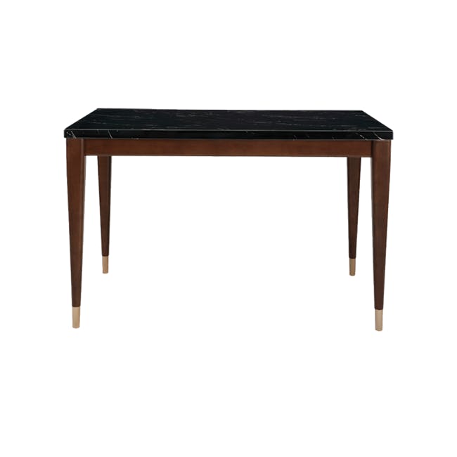 Persis Marble Dining Table 1.2m - Black, Walnut - 3
