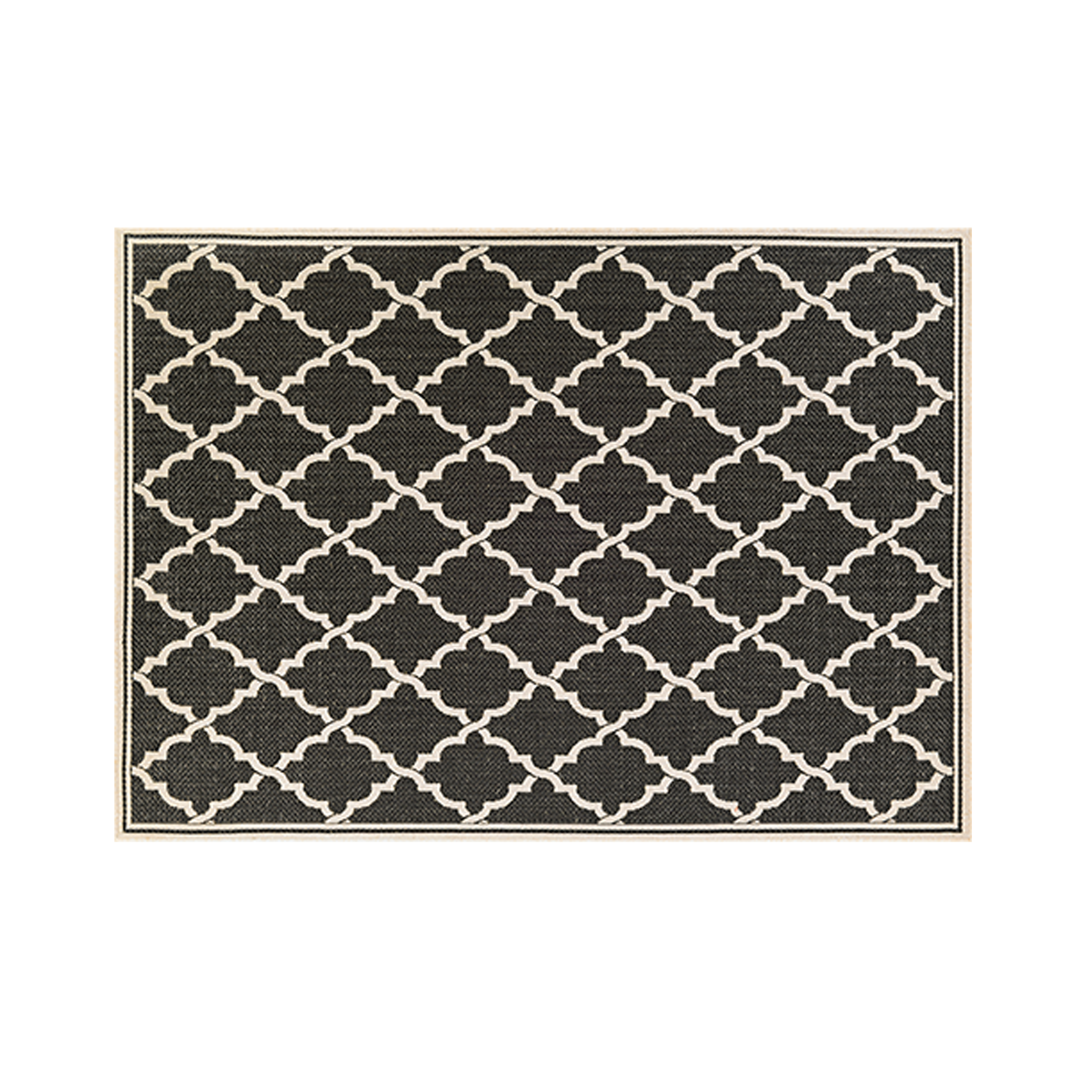 Ocean Port Flatwoven Rug - Black Sand (2 Sizes)