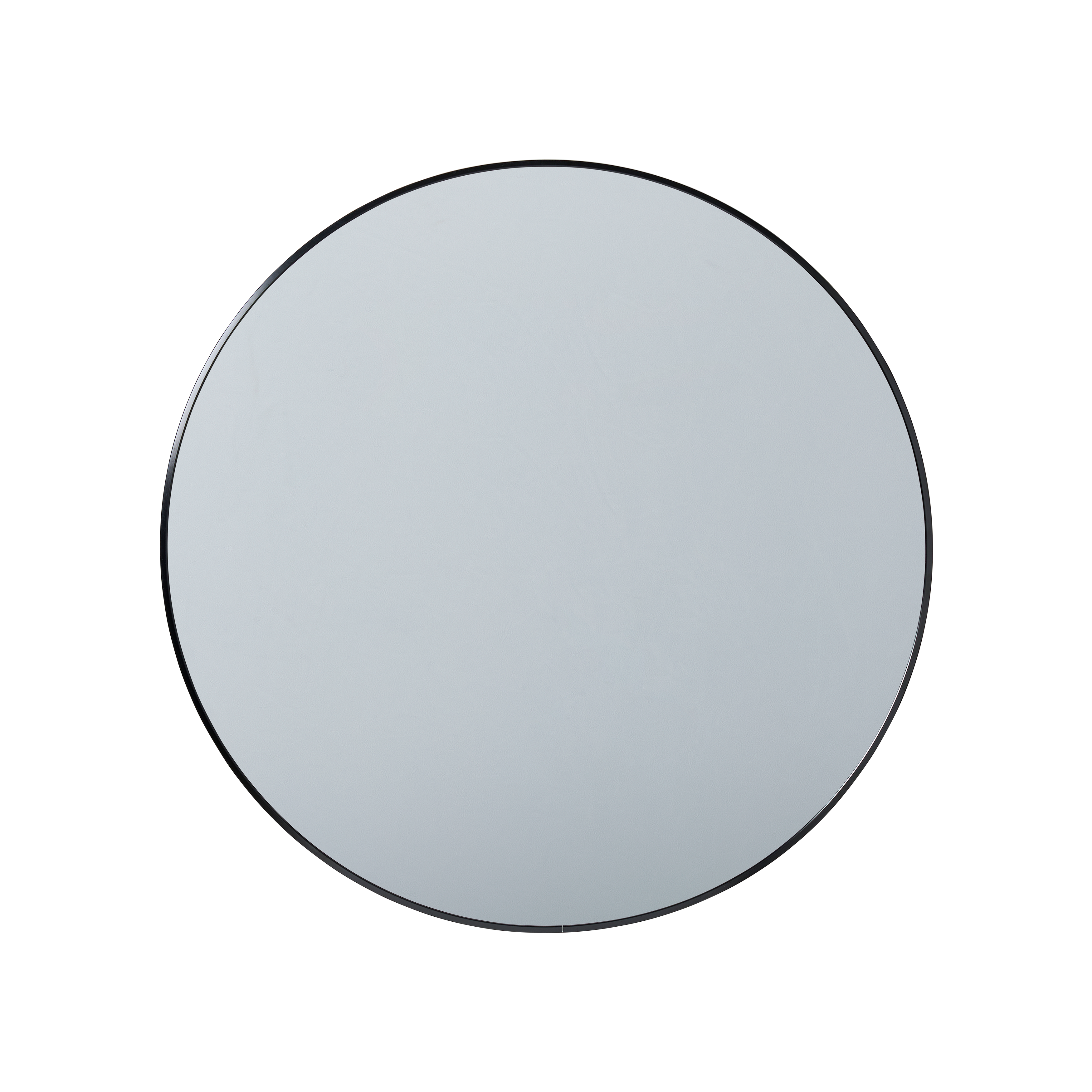Loru Round Wall Mirror 80cm - Black