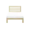 Katana Super Single Wooden Headboard Bed