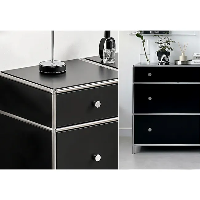 Ace 3 Drawer Chest 0.6m - Black - 11