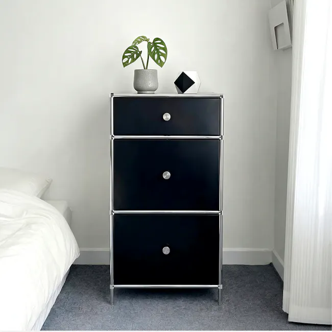 Ace 3 Drawer Chest 0.6m - Black - 5
