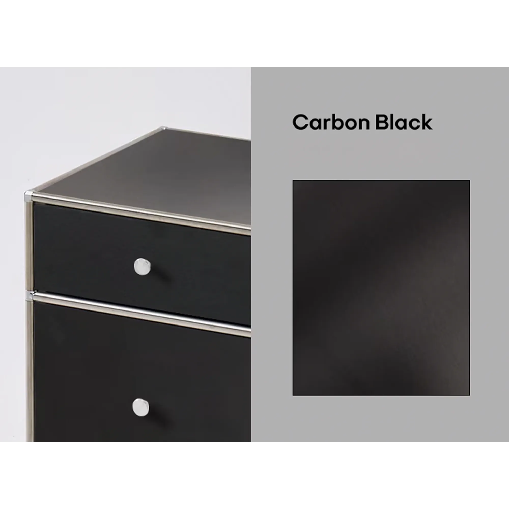 Ace 3 Drawer Chest 0.6m - Black - 13
