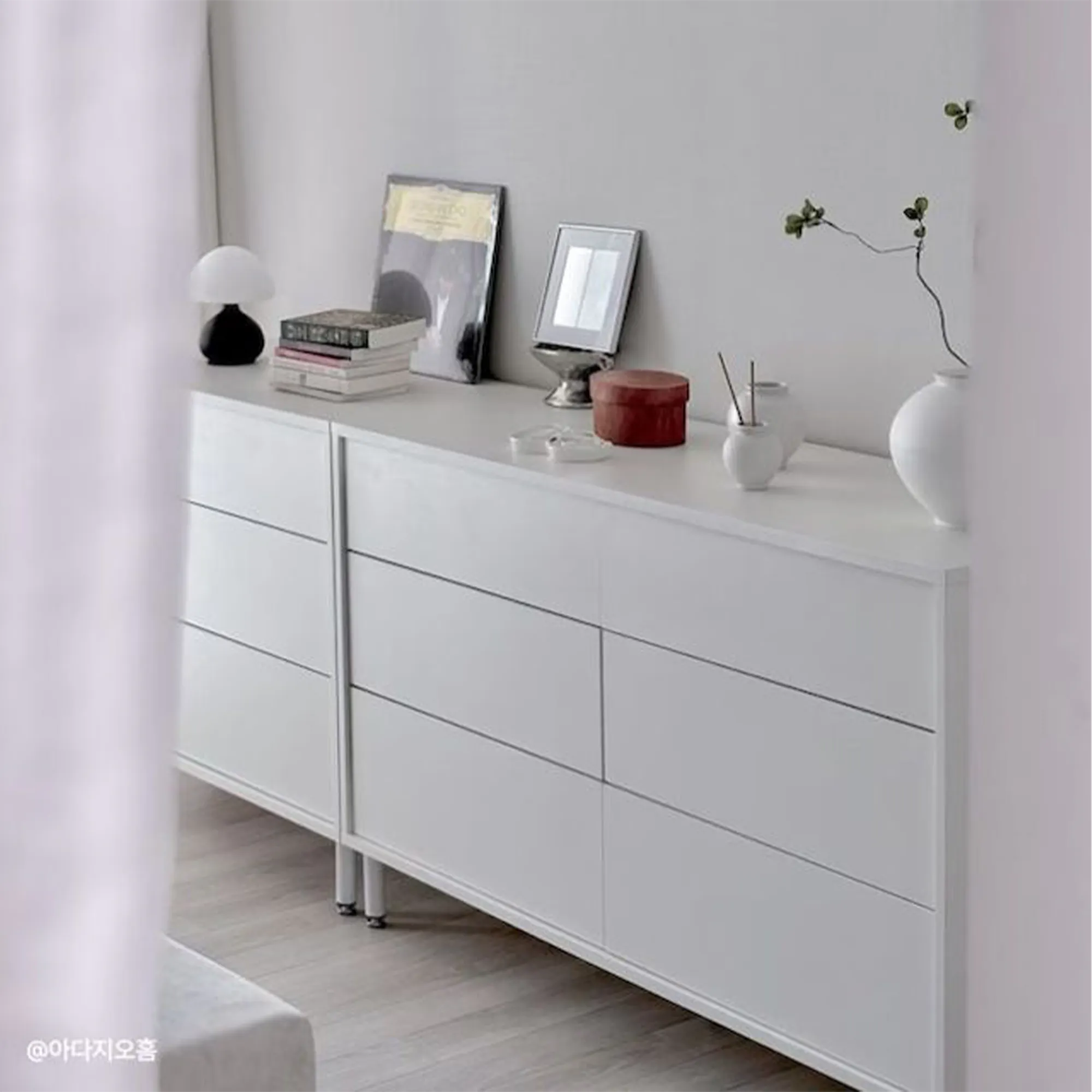 Mono 6 Drawer Chest 1.2m - White - 11