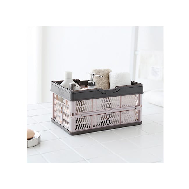 Kono Foldable Storage Basket 8L - Duo Beige - 2