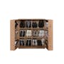 (As-is) Satos Shoe Cabinet 1m - Oak - 9