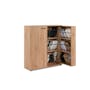 Satos Shoe Cabinet 1m - Oak - 6
