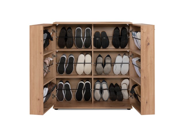 Satos Shoe Cabinet 1m - Oak - 5