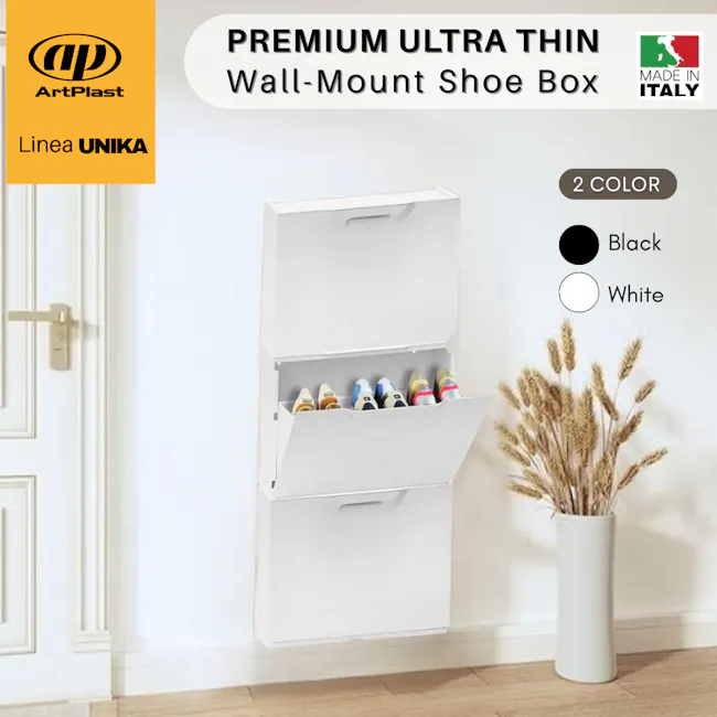 Linea Unika Shoe Rack Stackable Modular - Black - 6