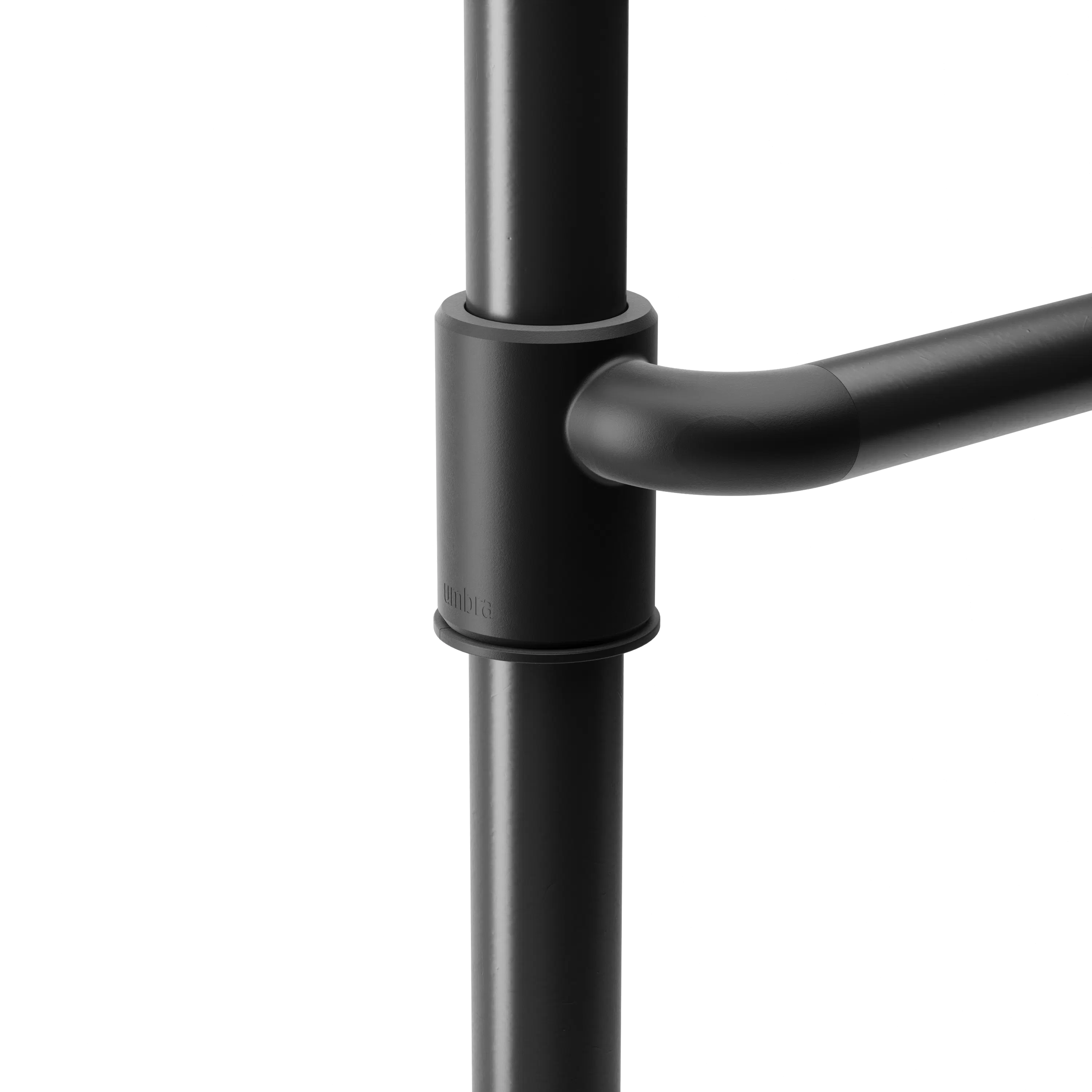 Material and/or texture close-up of Anywhere Curtain Rod - Black