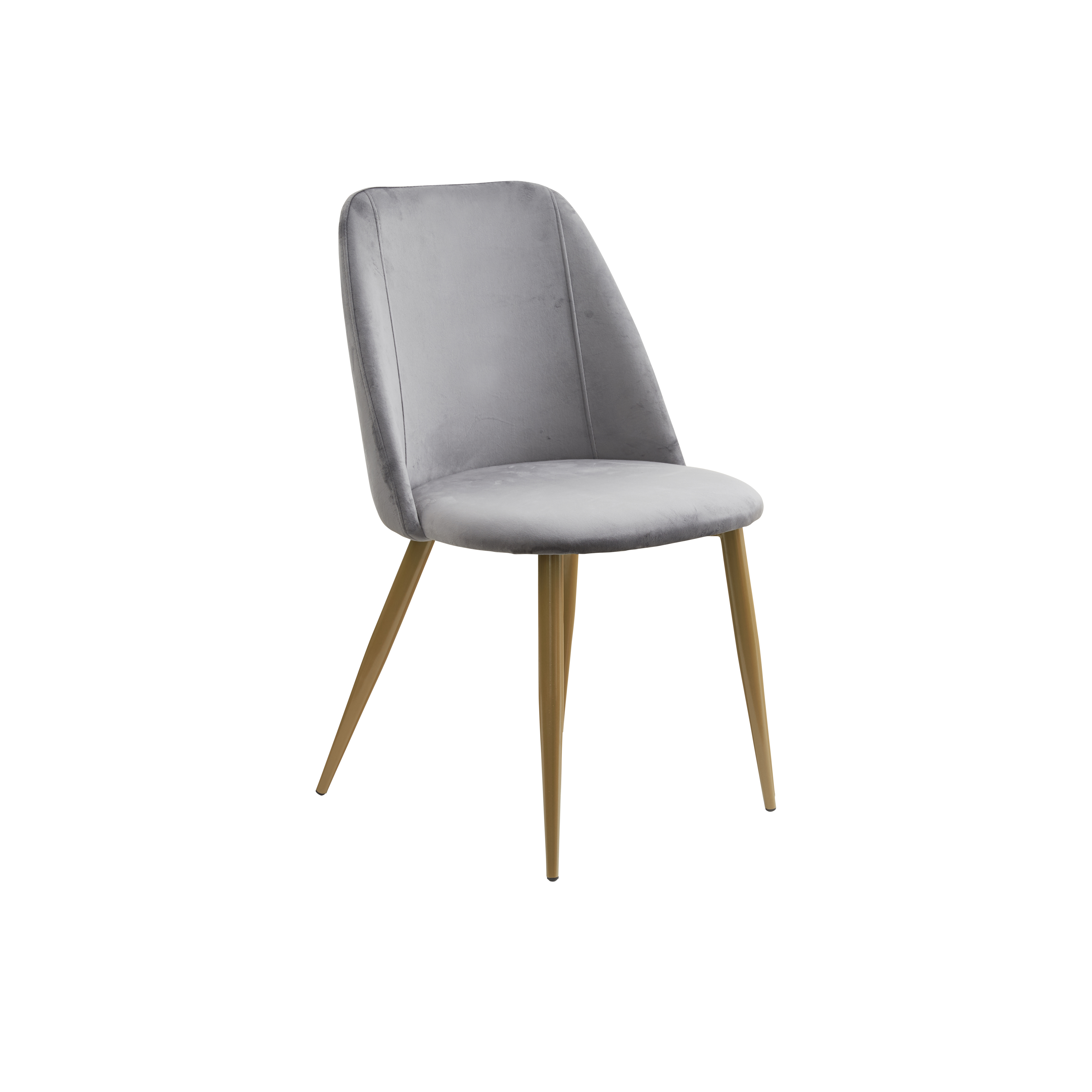 grey and gold chair