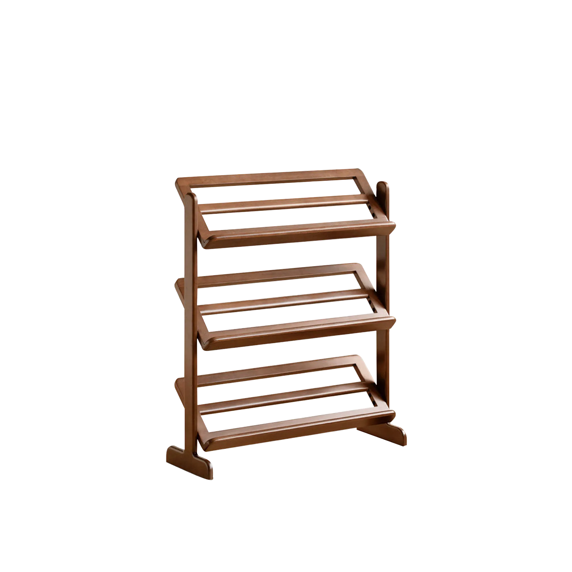 Lara 3 Tier Shoe Rack 0.9m - Walnut