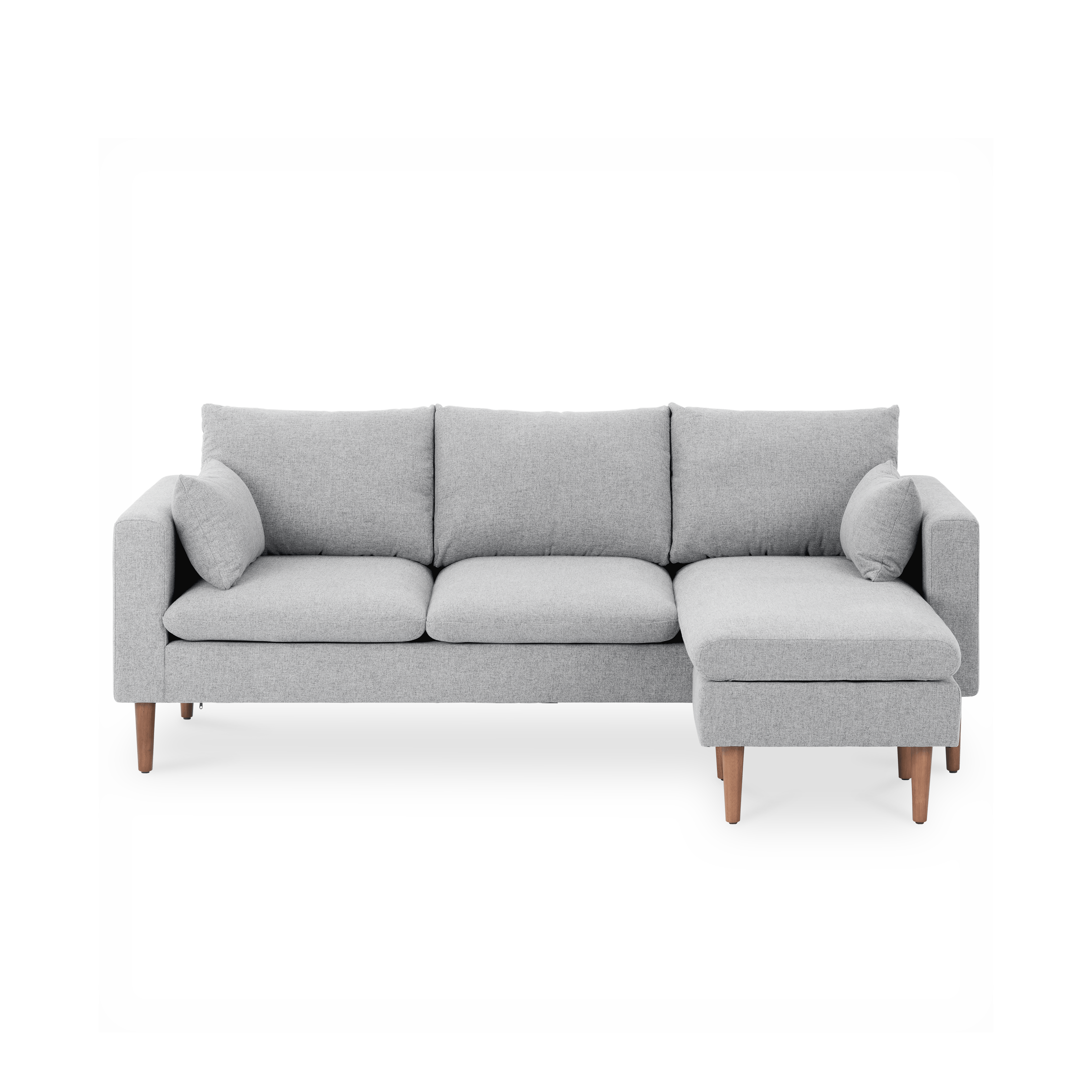 Alicia L-Shaped Sofa - Slate
