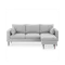 Alicia L-Shaped Sofa - Slate