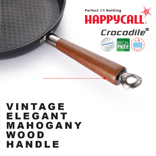 HAPPYCALL Crocodile IH Graphene Square Grill Pan - 28cm - 3