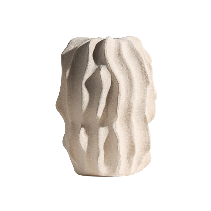 Brianna Nordic Ceramic Vase - Cream