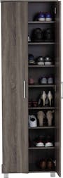 Everett 2 Door Tall Shoe Cabinet - Dark Sonoma - 6