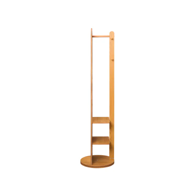 Quino Swivel Standing Mirror with Storage 50 x 170 cm - Natural - 4