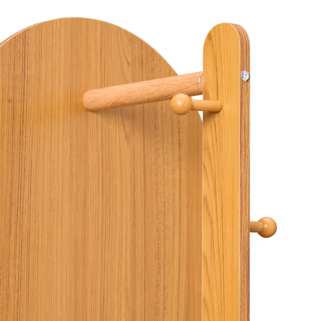 Quino Swivel Standing Mirror with Storage 50 x 170 cm - Natural - 9