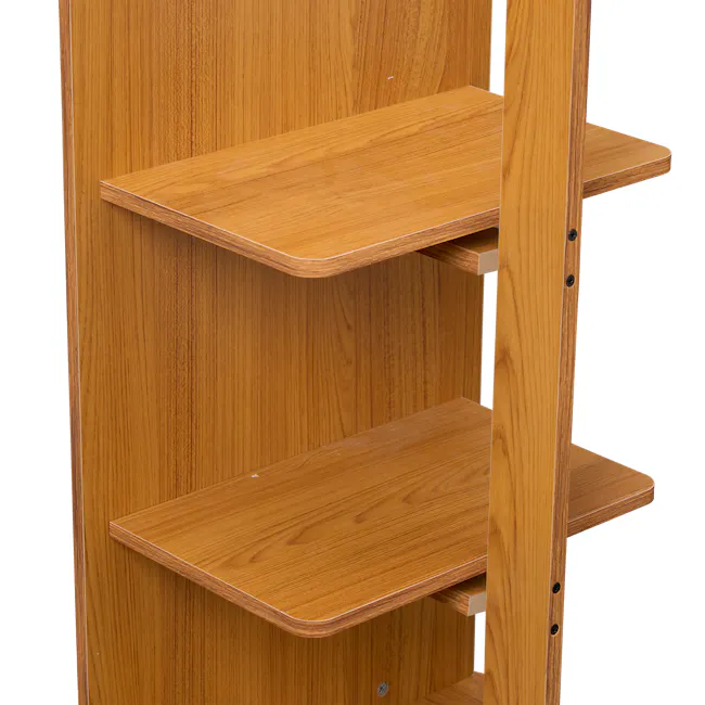 Quino Swivel Standing Mirror with Storage 50 x 170 cm - Natural - 10