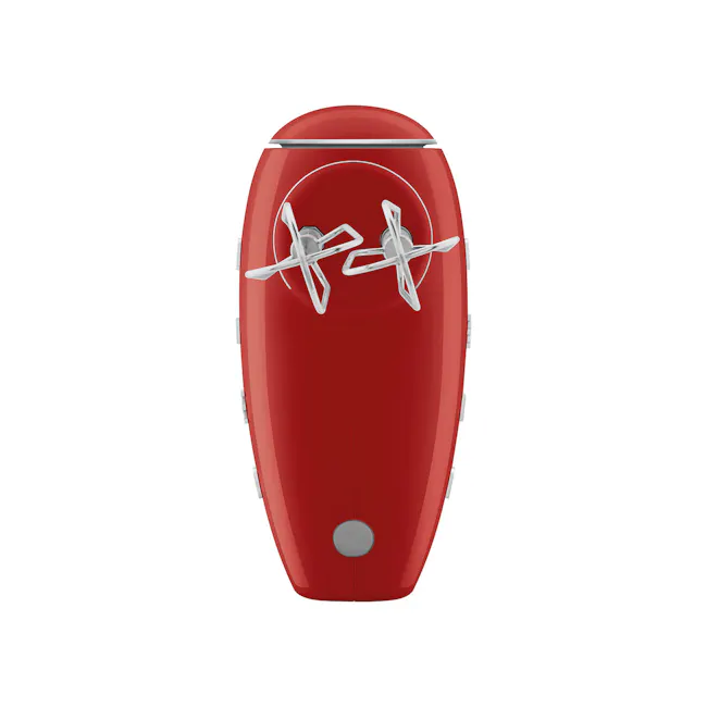 SMEG Hand Mixer - Red - 12 - Red electric shaver, sleek design, modern aesthetic, ergonomic handle, dual blades, high-tech